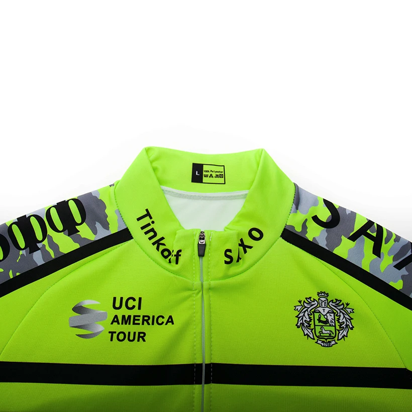 Fluor Tinkoff майки для велоспорта с длинным рукавом, рубашки для велоспорта, зимняя флисовая одежда для велоспорта, куртка для горного велосипеда, одежда для велоспорта