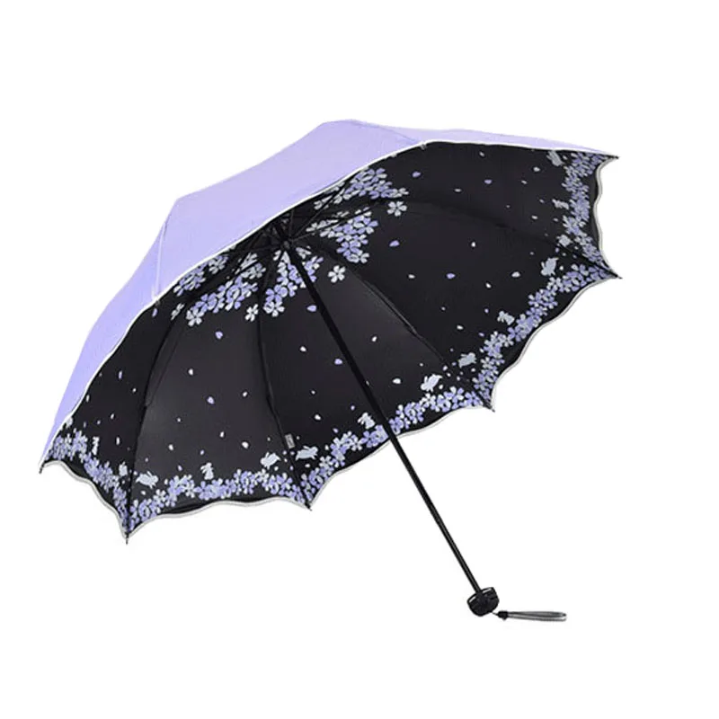 

Folding Umbrella For Women Anti-UV Windproof Travel Modish Rain Flower Female Sun Girl Parasol Pocket Umbrellas Girl Paraguas
