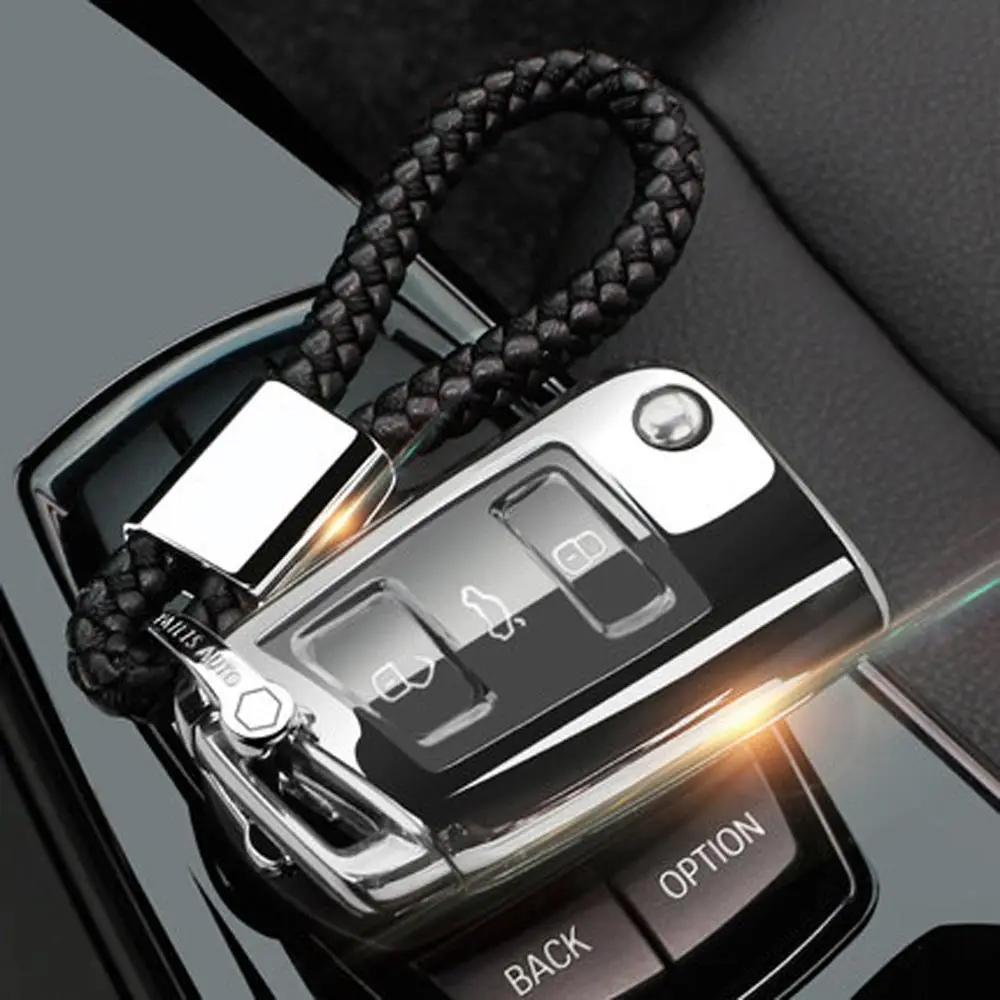 Option 10 Высококачественный чехол для ключей автомобиля, чехол для Volkswagen VW Golf 7 MK7 Tiguan L Lamando Bora Lavida plus Touran Lamando key House - Название цвета: Option 10