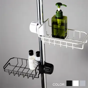 

Kitchen Bathroom Faucet Storage Rack Organizer Hanging Basket Toothpaste Shampoo Soap Holder Bathroom Sink Rag Drain Baskets