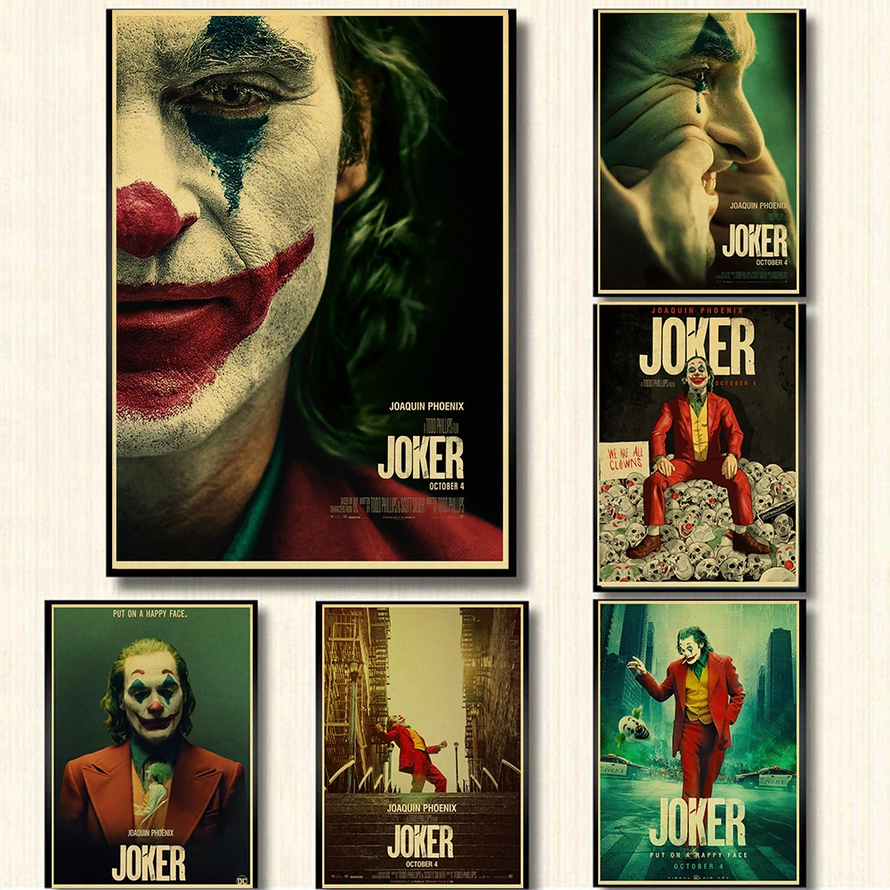 Vintage Poster Newly Movie The Joker Retro Poster kraft paper Printed Wall Posters For Home Bar Room Decor