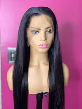 Peluca con malla Frontal HD para mujer, barata, 180%, 36, 38 y 40 pulgadas, recta, con encaje Frontal, parte en T, brasileña, cabello humano