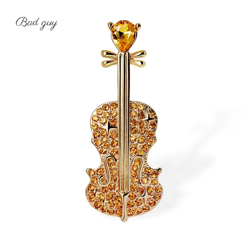 Bad Guy Vitage Pin For Women's Electroplated Gold Brooch Rhinestone Jewelry Clothes Scarf Buckle Garment Accessories Gen Gifts |