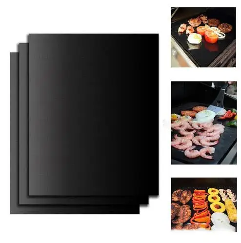 

Ptfe Non-stick BBQ Grill Pad Barbecue Baking Pad Reusable Teflon Cooking Plate 40 * 33cm For Party Grill Mat Tools New