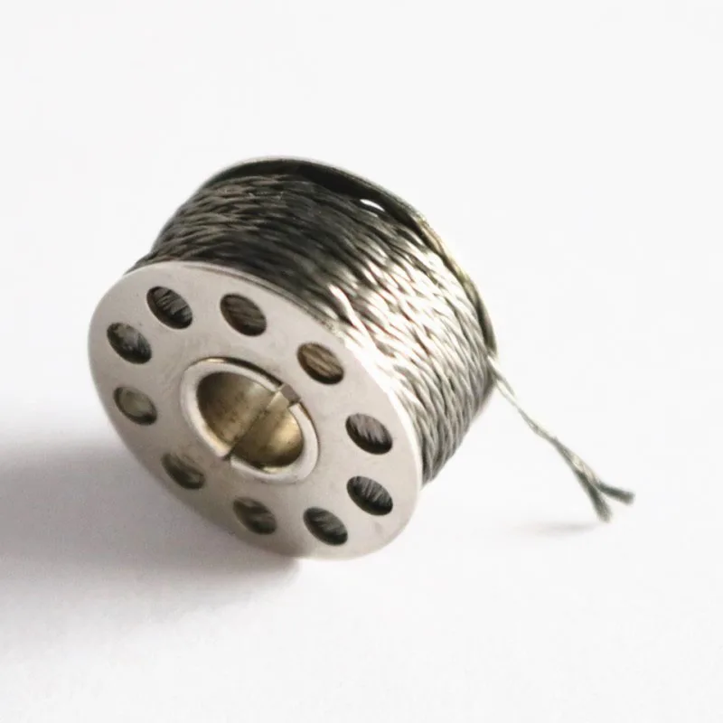 316L stainless steel metal fiber thread, high temperature resistant conductive sewing thread, signal transmission bobbin thread