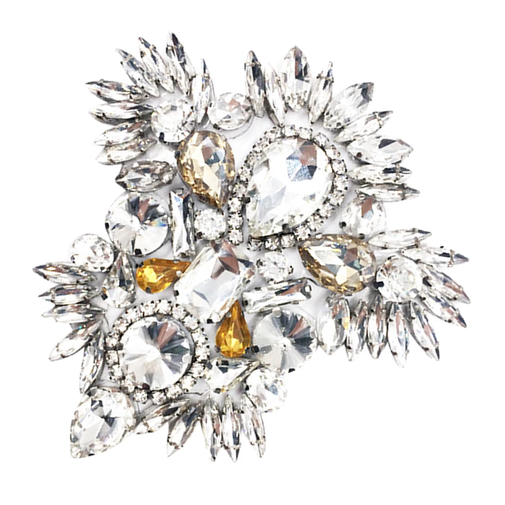 rhinestone star design bridal shoe patch Luxury Crystal Shoe Clips Rinestone Bridal Shoe Buckles Decoration for Women