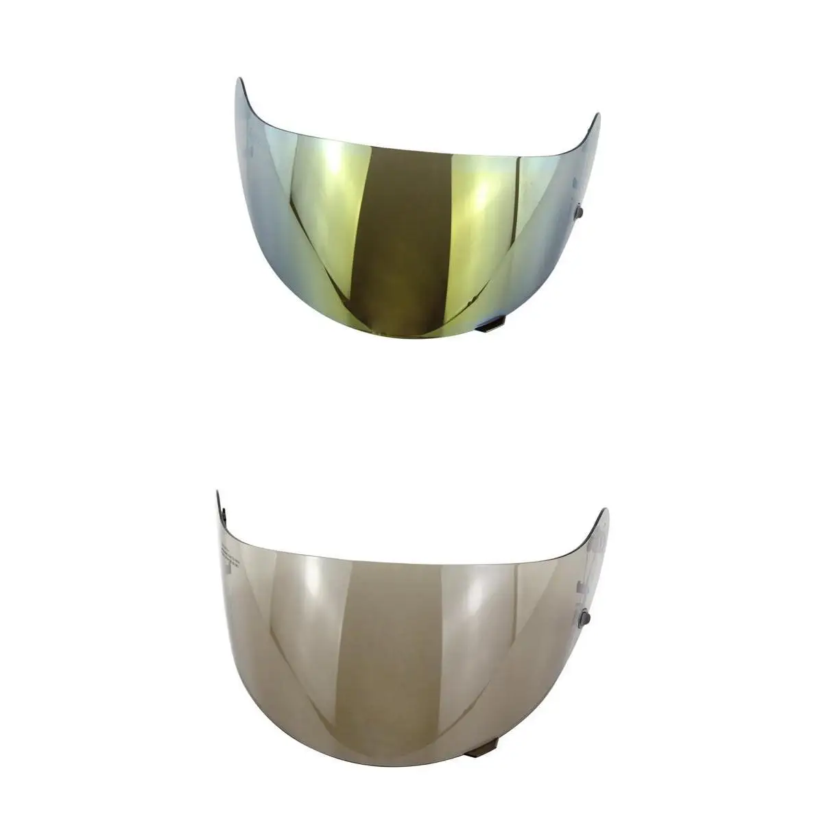 2pcs Replacement Full Face Motorcycle Helmet Visor for HJC HJ-09 Helmets Lens Shield (Dark Smoke+Gold)