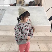 Детский свитер с леопардовым принтом; детская одежда с кроликом для мальчиков и девочек; Милая Одежда для маленьких девочек; осенне-зимняя верхняя одежда для мальчиков и девочек