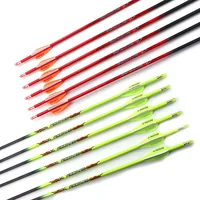 Hottest 2 Color Pure Carbon Arrow Spine 400-1000 ID 4.2mm Archery Orange /Yellow For Compound/Recuvre Bow Shoot 1