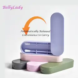 Силиконовый многоразовый ватный тампон BellyLady 2 шт./компл. для чистки ушей, косметическая ватная палочка для очистки макияжа и касания