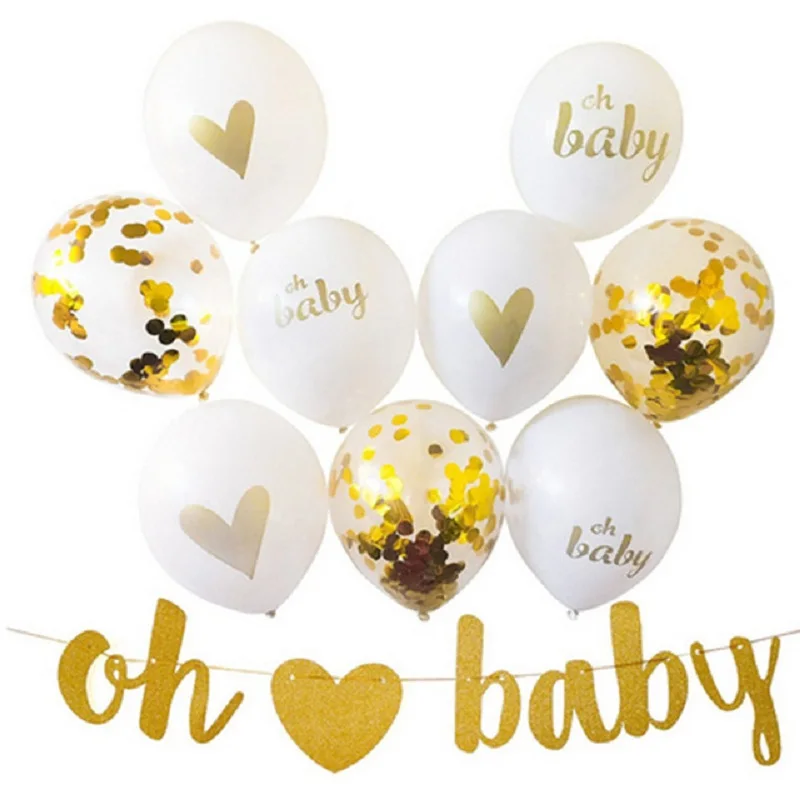 GIHOO 10 шт./лот Baby Shower украшения Пол раскрыть вечерние это Покупаете ли вы для