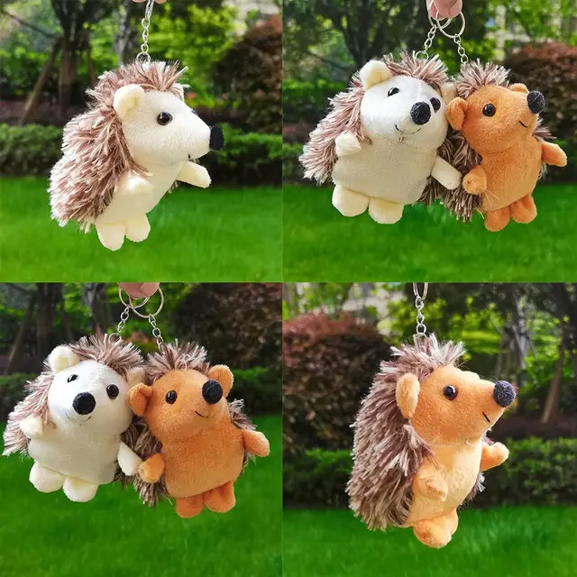 10CM Cartoon Little Hedgehog Plush Toy Dolls Small Pendant Bag Gifts Keychain Decoration Mini Dolls Cute V5E3 2