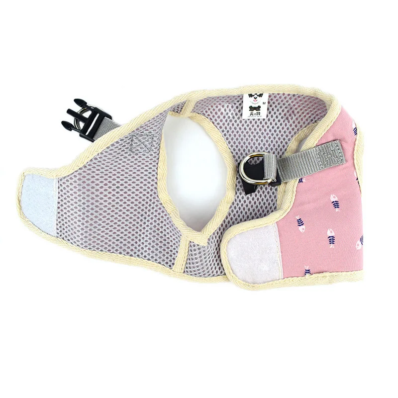 

New Style Dog Cat Hand Holding Rope Chest And Back with Pet Square Chest And Back Teddy Vest Style Traction Belt