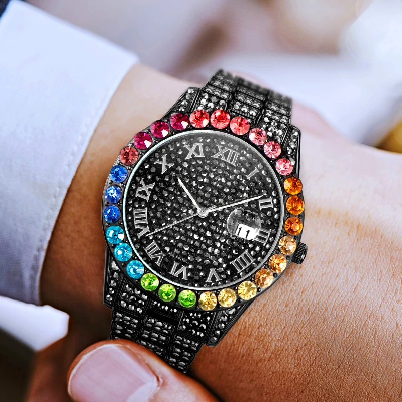 Часы reloj hombre MISSFOX Мужские кварцевые роскошные брендовые оригинальные наручные с