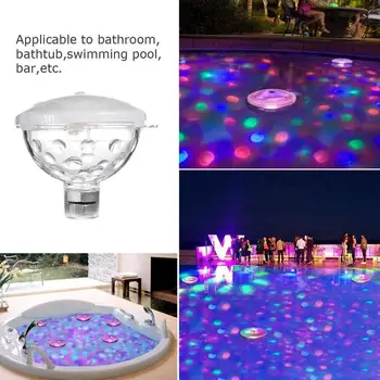 

Floating underwater lights RGB diving LED disco show swimming pool hot tub SPA spotlight bath lights party colorful lights decor