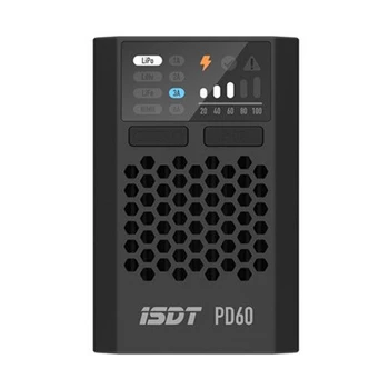 

ISDT PD60 60W 6A Battery Balance Charger Type-C Input for 1-4S Lipo Battery