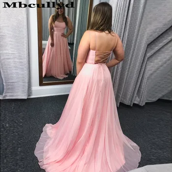 

Mbcullyd Lovely Chiffon Prom Dresses Long 2020 Sexy Backless Imported Evening Dress Formal Plus Size vestidos de fiesta de noche