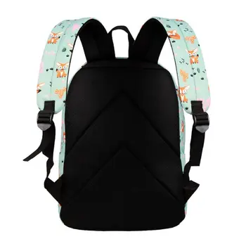 

Cartoon Fox Printed Rucksack Backpack School Bag Casual College Daypack for Teenager Girls C90E