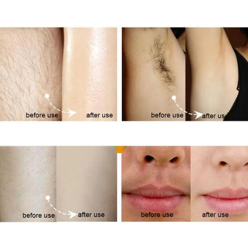 MeterMall 60g Natural Skin Smooth Hair Removal Cream Ginseng Painless Hair Removal Permanent Hair Removal Cream Depilatory Cream