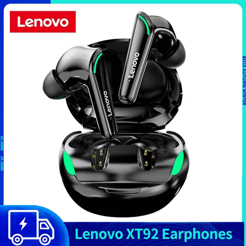 Lenovo XT92 TWS Gaming Earphone Bluetooth 5.1 Low Latency Professional Gamer Headphone With Mic 9D Stereo HiFi Headset | Электроника