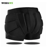 WOSAWE шорты для катания на лыжах и сноубординга, для взрослых, для спорта на открытом воздухе, для катания на коньках, Защитные шорты с подкладкой на бедрах, для мужчин и женщин - изображение
