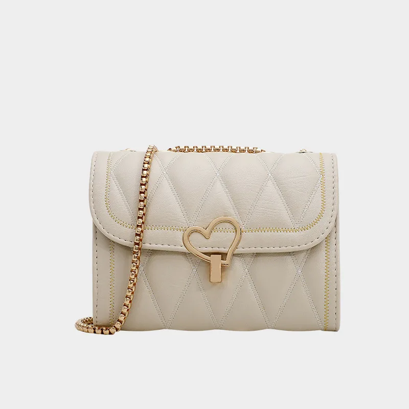 

2019 New Style Bag Women's Solid Color Versatile INS Wind Fresh Messenger Bag Fashion Rhombus Chain Square Sling Bag
