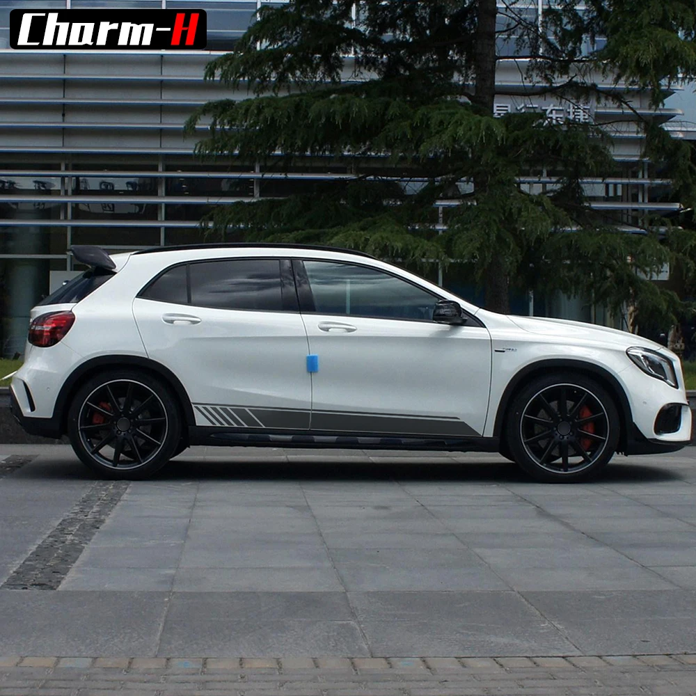 Edition 1 Style Side Stripe Skirt Sill Door Side Decal Sticker for Mercedes Benz GLA Class X156 GLA45 AMG GLA180 200 250