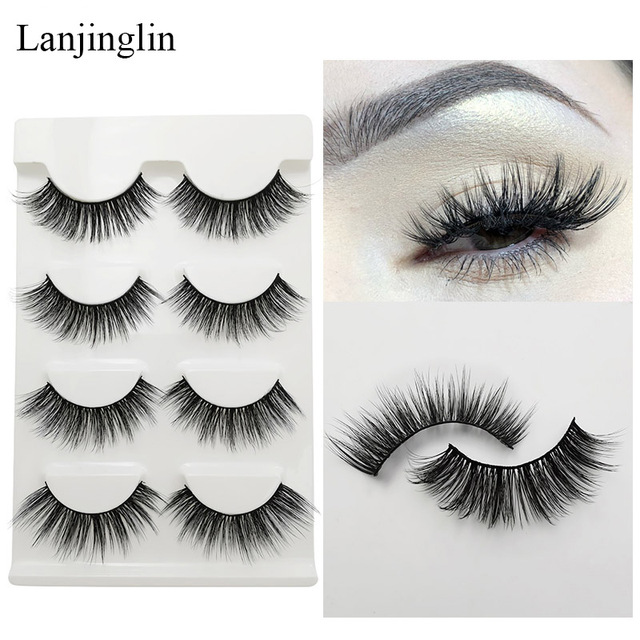 Boxes False Eyelashes Wholesale Best Sale Natural Long Wispy Fake Eye Lashes Handmade 3D Mink Lashes Makeup Extension Tools