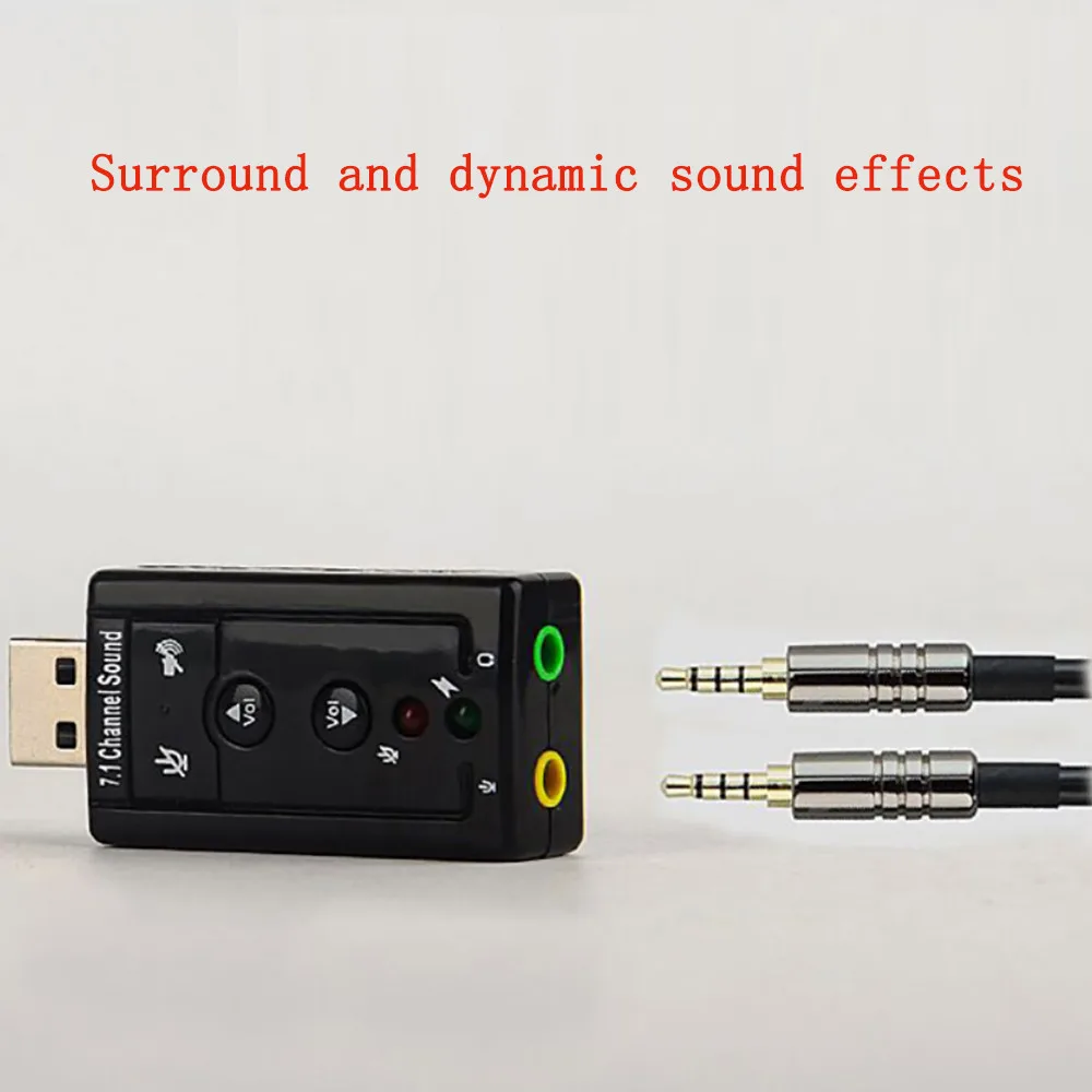 Мода аудио Usb 7,1 Canali Esterna 3D звук Adattatore Pc ноутбук карта адаптер конвертер Out 30