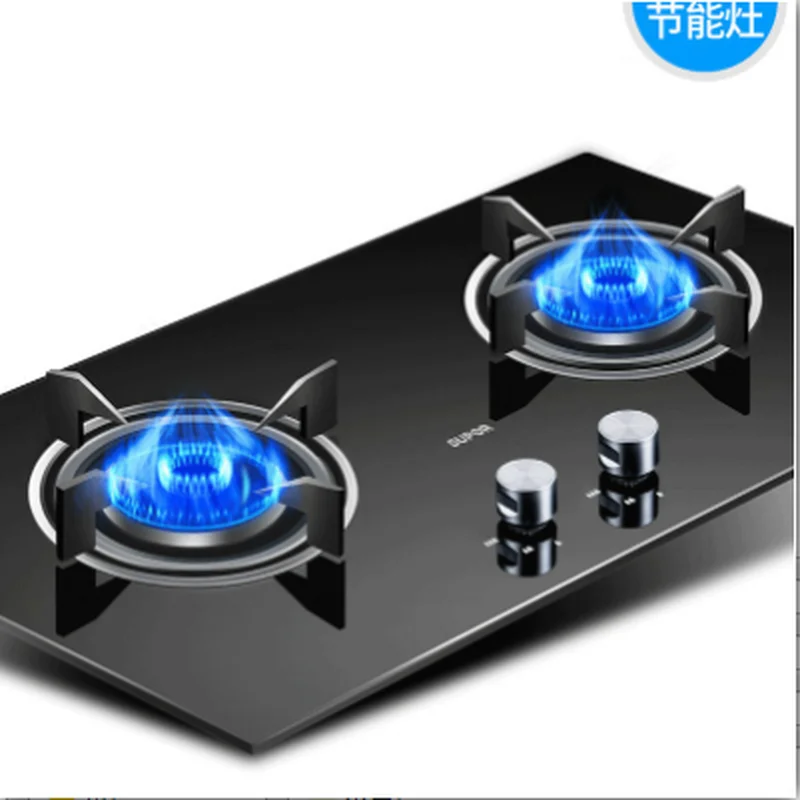 Gas Cooker Double Foci Household Embed Benchtop Cooker Gas Stove Natural Gas Stove Liquid Gas Stove