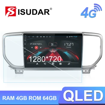 

Isudar H53 4G Android 1 Din Auto Radio For KIA/Sportage 3 4 2016-2019 Car Multimedia GPS Octa Core RAM 4GB ROM 64GB Camera DVR
