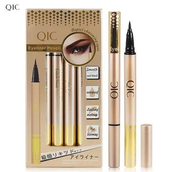 

12Pcs QIC Eyes makeup Waterproof Eyeliner Pencil Liquid Eye Liner Professional black Eyeliner Pencil eyeliner cosmetics Q602