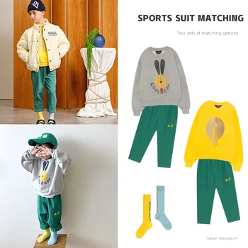 

children's wear2020 boys and girls cotton fashion casual pants autumn new children's trousers