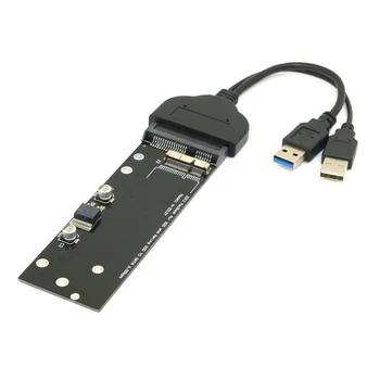 

USB3.0 to 17+7pin SSD HDD to SATA 22Pin Hardisk Cartridge Drive USB3.0 to sata cable for Macbook Air Pro MD223 MD224 MD231 MD232