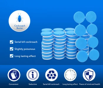 

8Pcs/Box cockroach powder Roach Killer Bait Insecticid Gel Tubes Trap Kill Cockroach Killing Plunger Pest Control Baits Lures