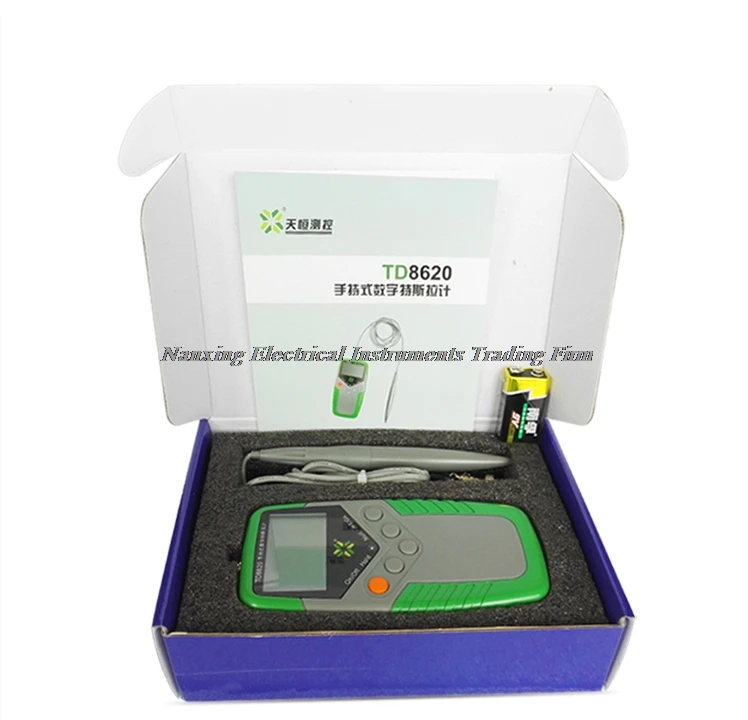 TD8620 измеритель температуры Тесла тестер поверхностного магнитного поля с