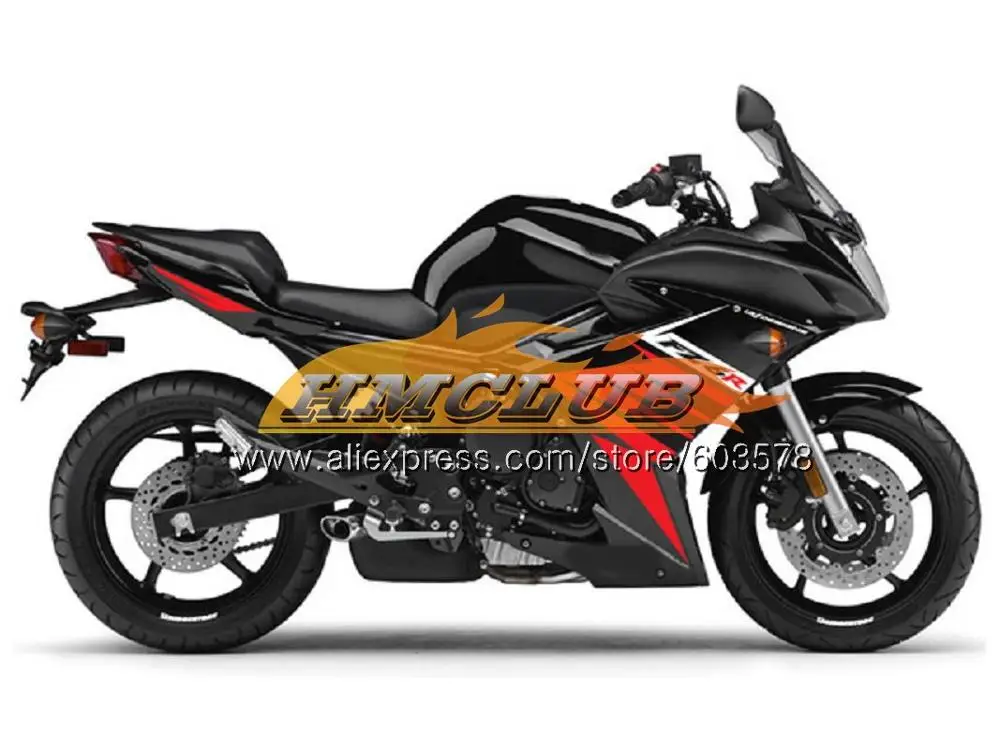 Корпус для YAMAHA FZ6N FZ6 R FZ-6R 2009 2010 2011 2012 2013 62CL. 4 FZ 6R FZ6R 09, 10, 11, 12, 13, 14, 15 лет, серого и черного цветов, обтекатель - Цвет: No. 16 Gloss