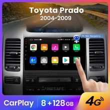 AWESAFE-autorradio PX9 para coche, reproductor Multimedia con Android, CarPlay, 2DIN, para Toyota Land Cruiser Prado 120 Lexus GX470  Radio Coche Con Pantalla Android Auto