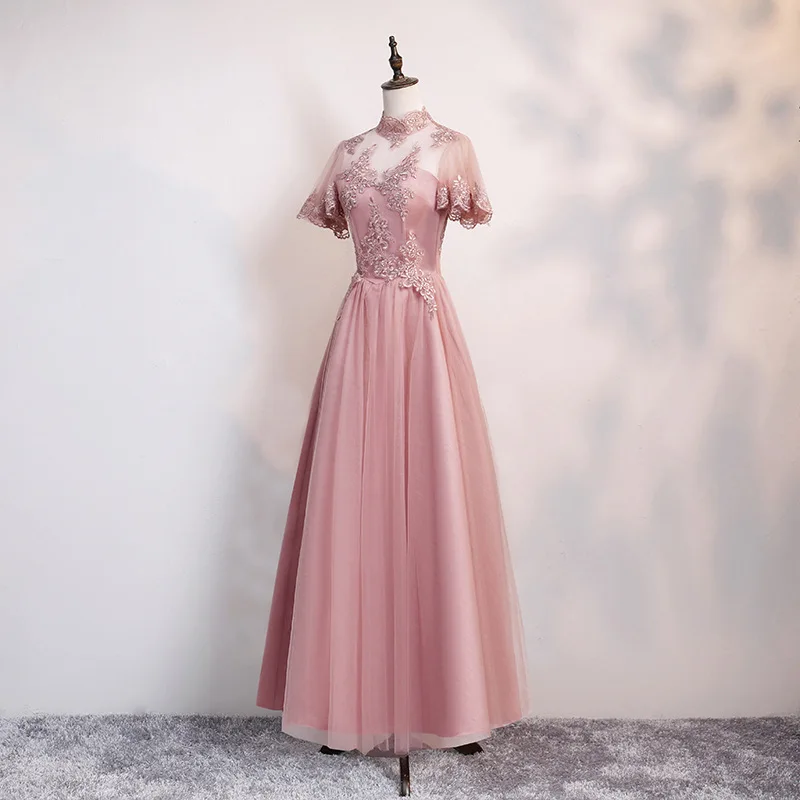

Vestido Madrinha Lace Long Bridesmaid Dresses Sexy Chiffon Dress for Wedding Party Graduation Dresses for Bosom Friends