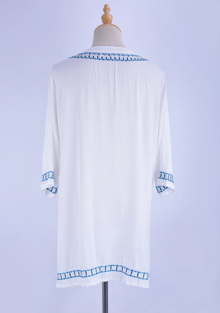 Embroidery Vintage Beach Cover up Saida de Praia Swimsuit Women Bikini cover up Tunics for Beach Pareo Sarong Beachwear Embroidery Vintage Beach Cover up Saida de Praia Swimsuit Women Bikini cover up Tunics for Beach Pareo Sarong Beachwear