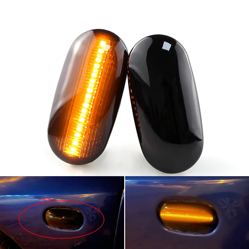 For MItsubishi PAJERO MIRAGE LEGNUM /Lancer GALANT LED Side Marker Turn Signal Light No Error Sequential Blinker | Автомобили и