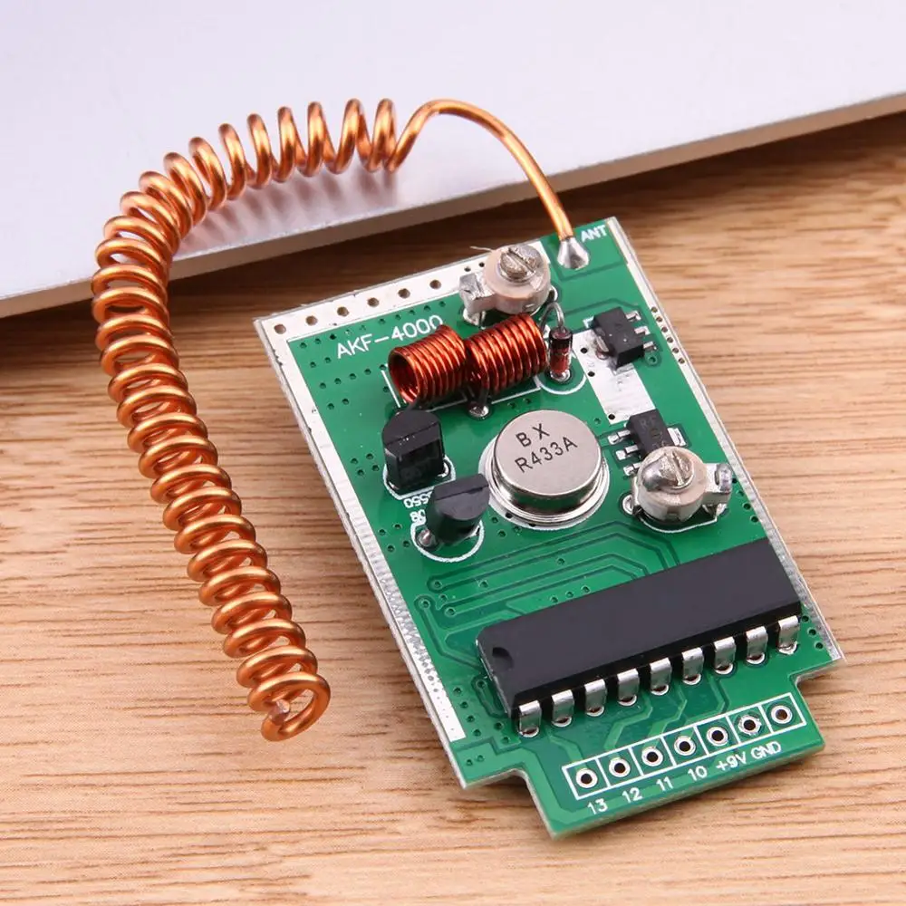 Большая мощность DC 9V RF 315/390/433Mhz беспроводной пульт дистанционного управления