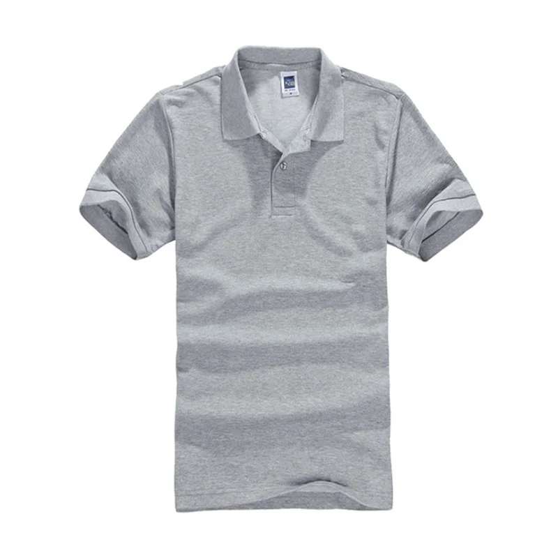 Мужская рубашка поло, брендовая мужская Однотонная рубашка поло, Camisa Masculina, мужская повседневная хлопковая рубашка поло с коротким рукавом, мужские майки