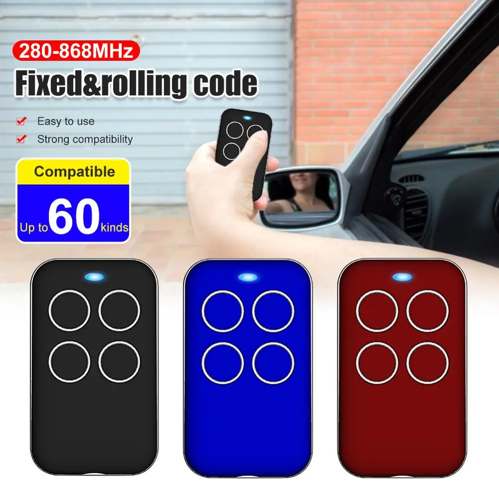 

280-868MHz Universal Fix Rolling Gate Garage Door Remote Control compatible Tool for Gate Garage Door Alarm Auto Door