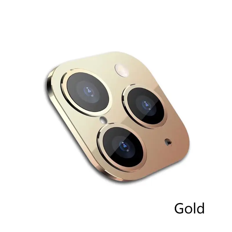 Камера наклейка на рассеиватель из титанового сплава Защитная пленка для iPhone X/XS/XSMAX Второе изменение 11 Pro Аксессуары - Цвет: Золотой