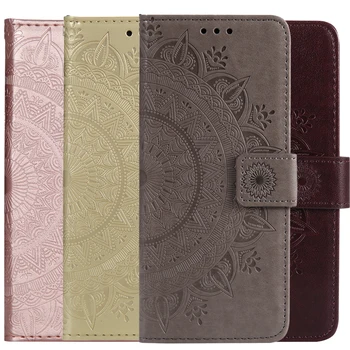 

Embossed Totem Leather Flip Cover For Huawei Honor 9X 8A 8X 7C 7A 20 P20 P30 P40 Pro 9 10 Lite Y7 Y6 Y5 2019 JAT-LX1 Wallet Case