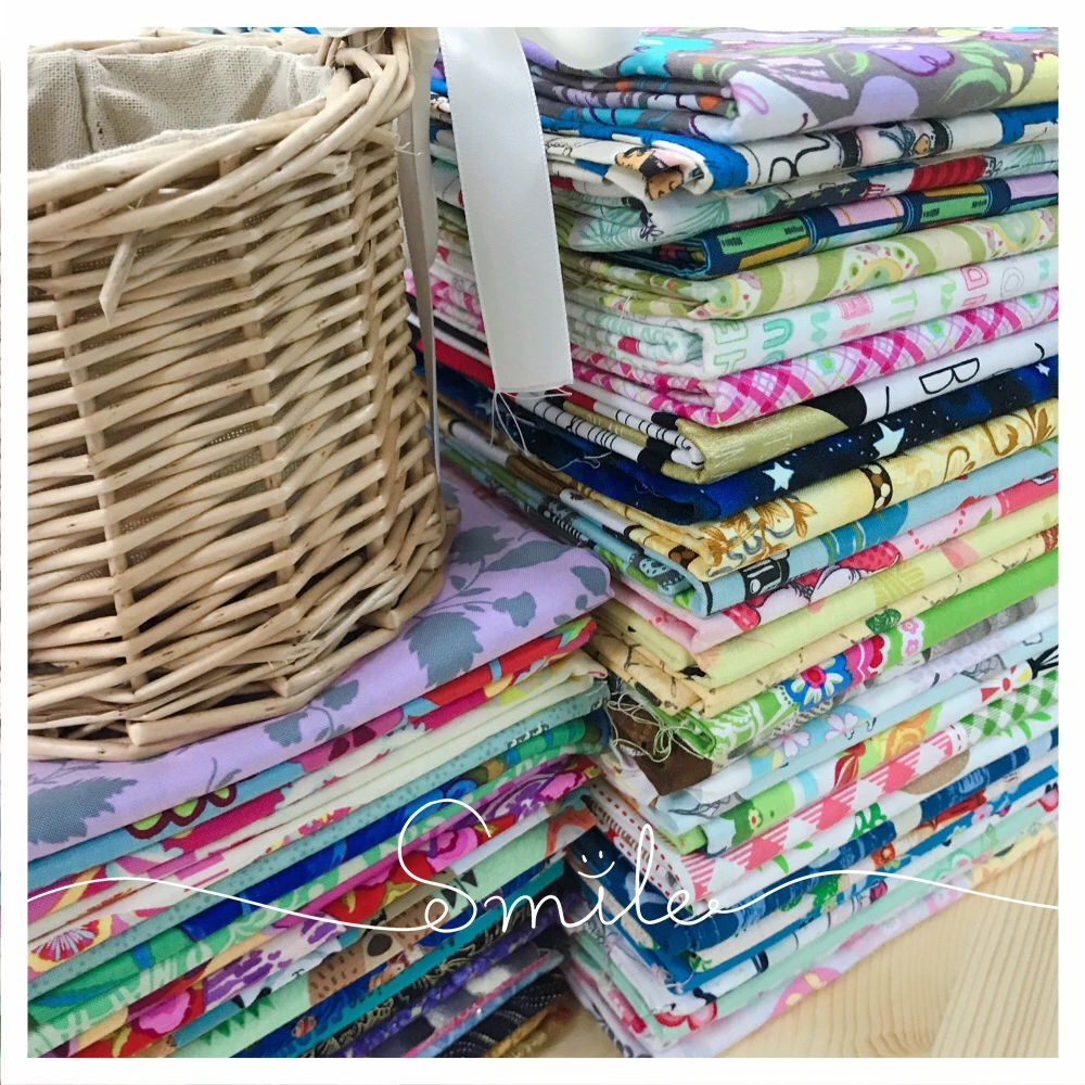 «Сделай сам» Лоскутная работа из печати ткань импортируется из Японии, Кореи и США Чистый хлопок однотонная ткань с принтом головы