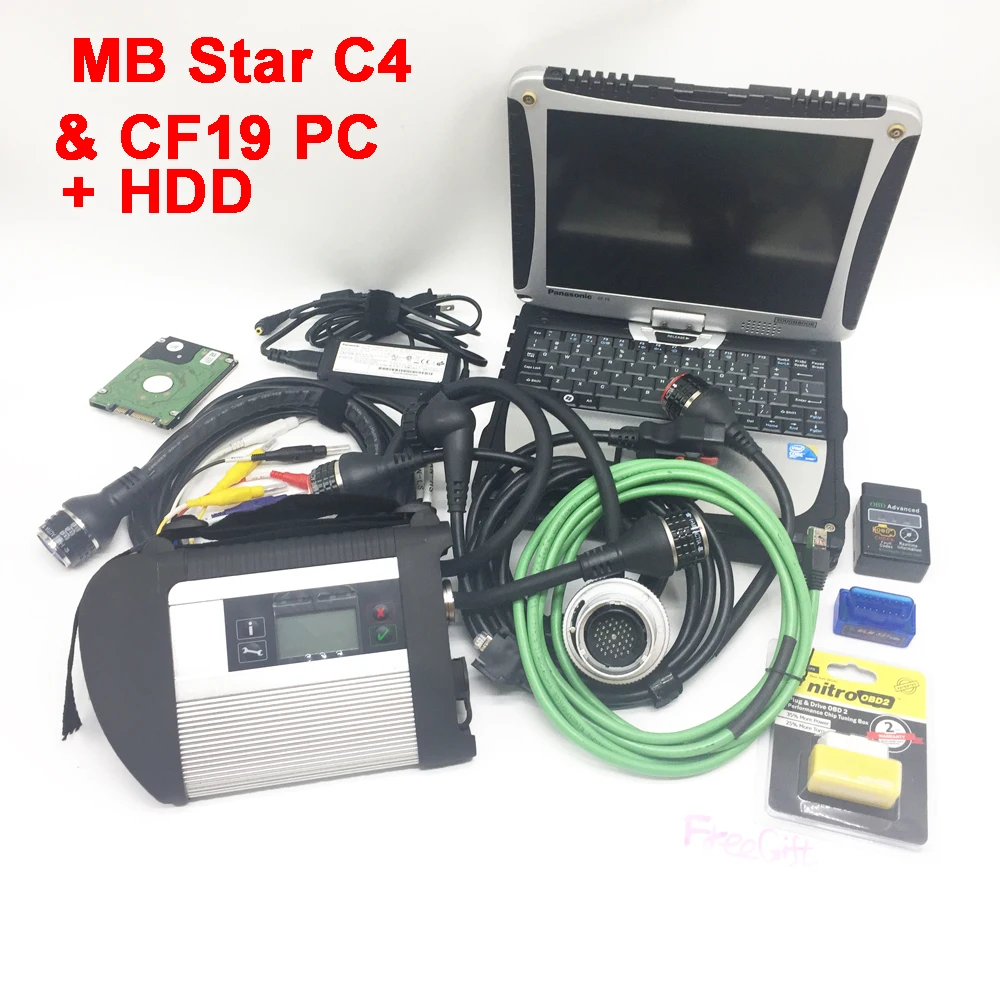 WiFi MB STAR C4 автомобильный сканер V09.2020 для ноутбука CF19 тестирование автомобилей