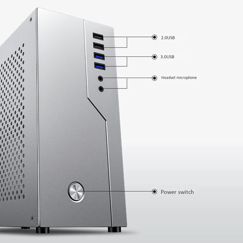macio htpc escritório único slot pcie desktop caso