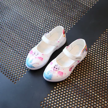 

Fashion Toddler Infant Kids Girls Shoes Rainbow Cartoon Flat Leather Princess Party Shoes Leather Shoes Dance Shoes Baby Outfits